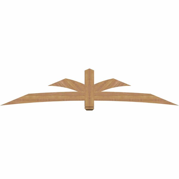 Ekena Millwork Davenport Timber Gable Bracket, Western Red Cedar, 108"W x 22"H x 5 1/2"D x 5 1/2"F, 5/12 Pitch GBW108X22X0606DAV00SWR - main